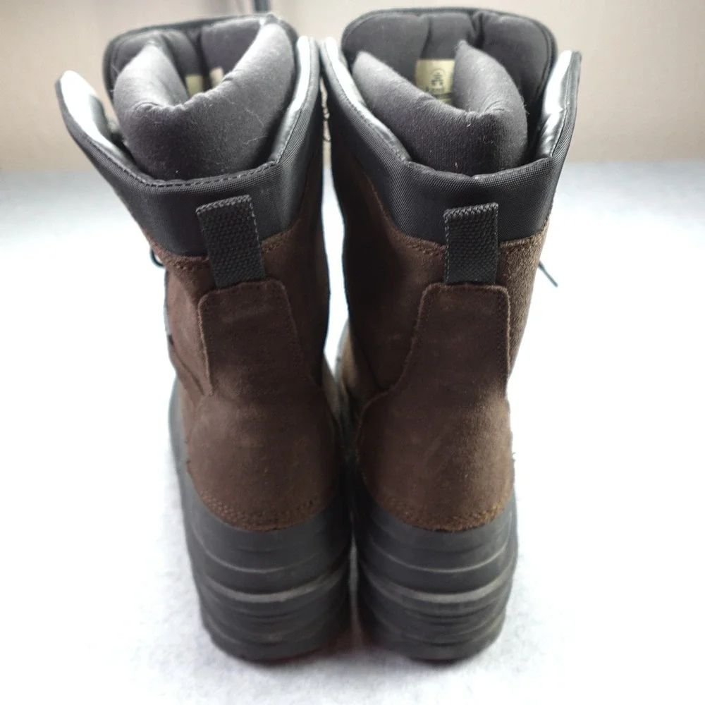 Kamik Nationwide Boots Mens 12 Brown Suede Waterproof Snow Pac 200g Thinsulate
